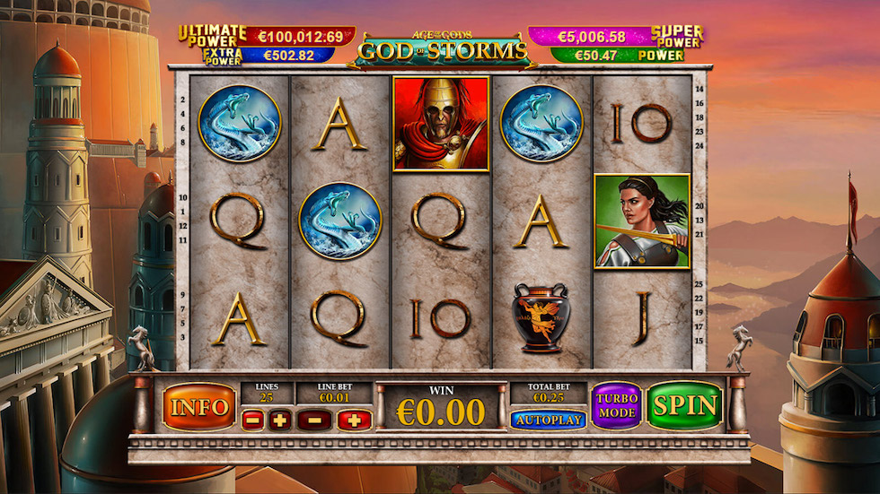 Play Playtech Age of the Gods slots at the Jackpot.com UK website