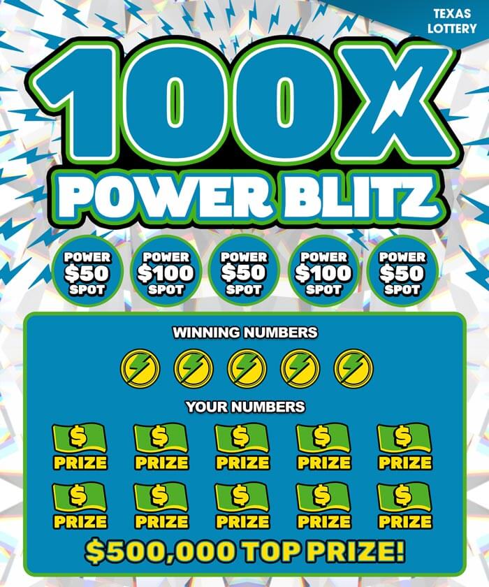100X Power Blitz scratch card at Giant Lottos with $500,000 jackpot and multipliers, a top choice to play scratch cards online