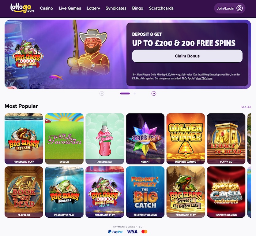 LottoGo UK – play international lotteries, online scratch cards, and casino games on a secure, licensed UK lottery betting site