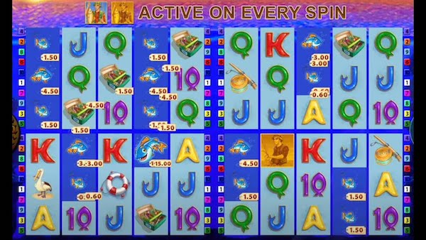 Fishin’ Frenzy Fortune Spins slot with gold fisherman