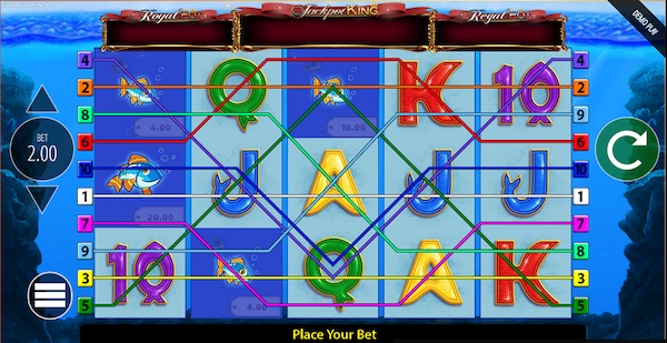 Play Fishin’ Frenzy Jackpot King online with jackpot prizes