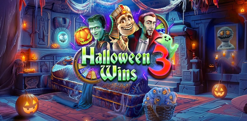 Halloween Wins 3 slot by Red Rake Gaming – spooky Halloween slot 2025 with mummies, Dracula respins, free spins, multipliers and monster bonuses