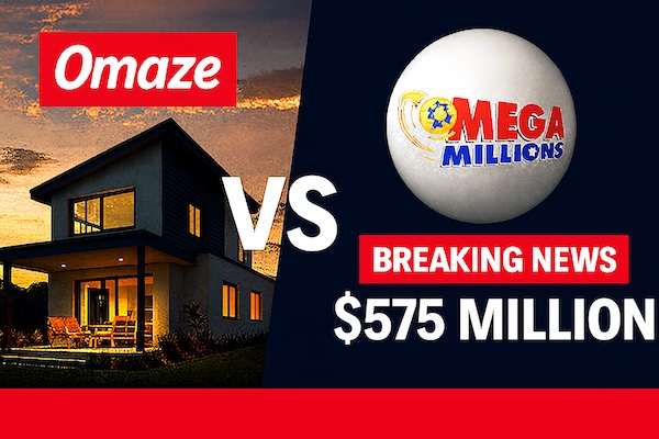 Play Megamillions Lottery over Omaze due to the $575 million jackpot